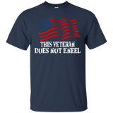 I Don't Kneel During The Anthem Usa Flag Tshirts For Veteran_black