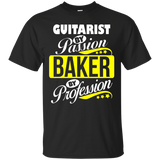Guitarist By Passion Baker By Profession T Shirt_black