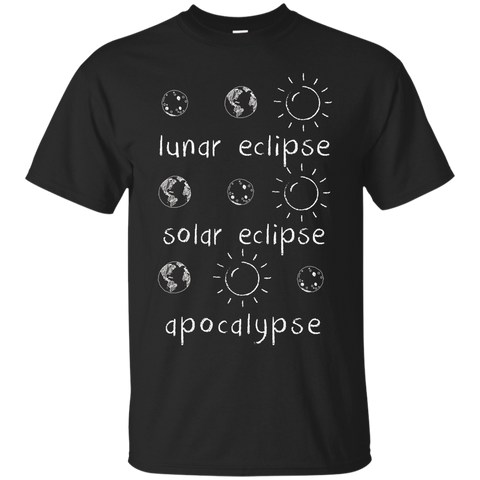 Lunar Solar Eclipse And Apocalypse Funny Science T-shirt