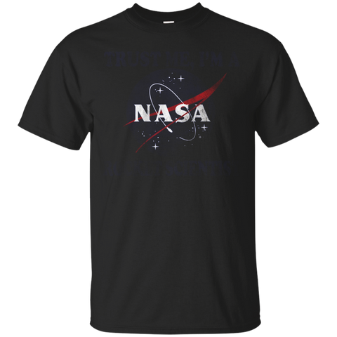 NASA Trust Me I'm A Rocket Scientist Graphic T-Shirt_Black