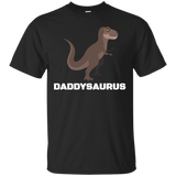 Daddysaurus Tshirt Gift For The Best Dads Ever_black