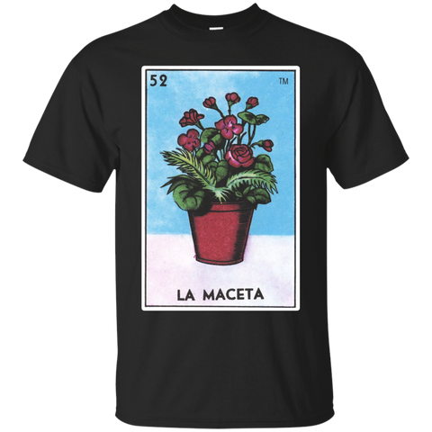 La Maceta Card T-shirt Flowerpot Loteria Tarot