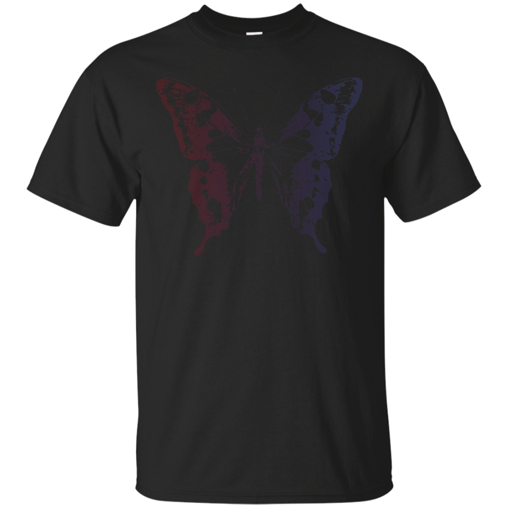 Butterfly T-shirt (red, Purple)_black=