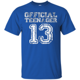 Official Teenager T Shirt - Funny 13th Birthday Girls Boys_Black