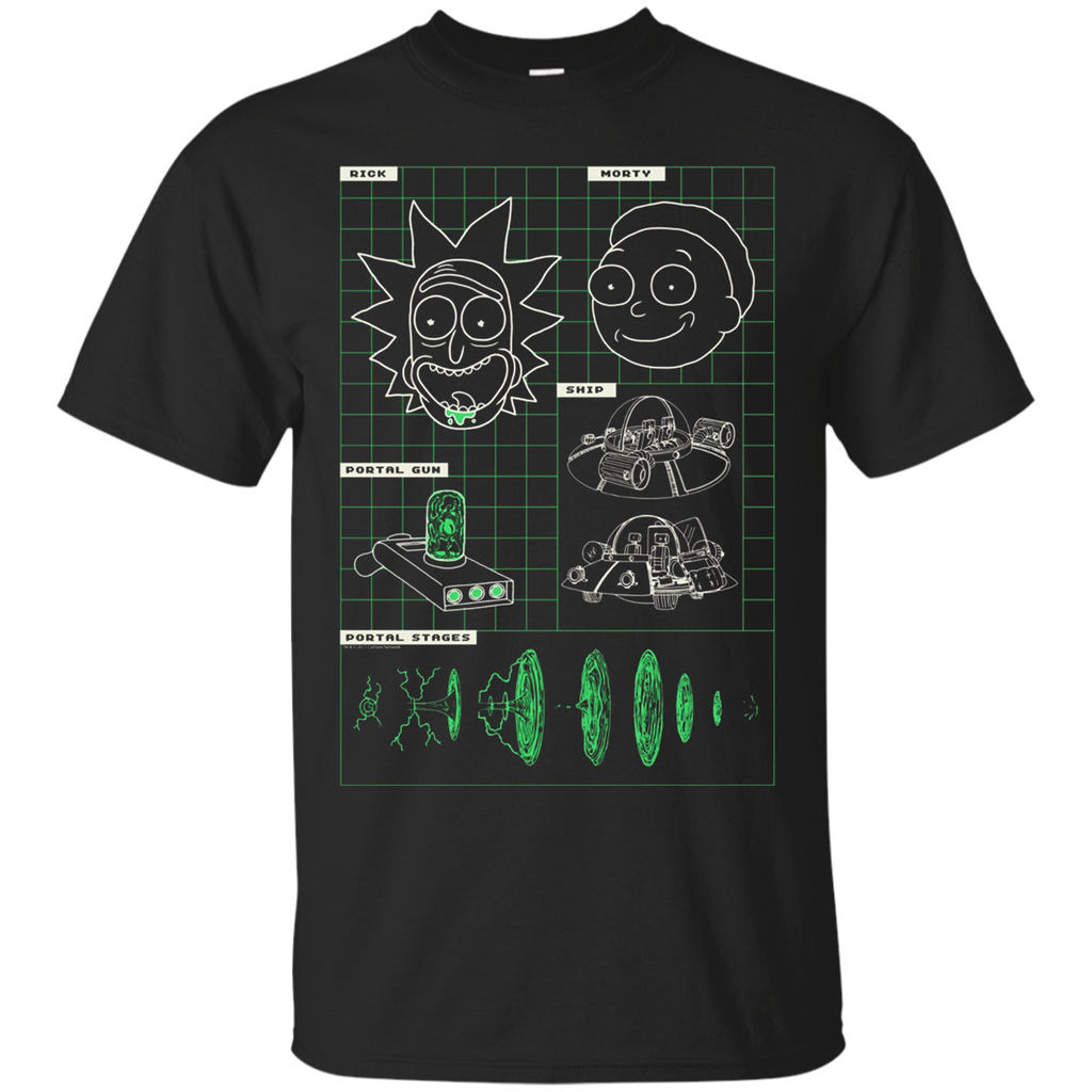 Rick & Morty Blueprint Of Gadgets_Black