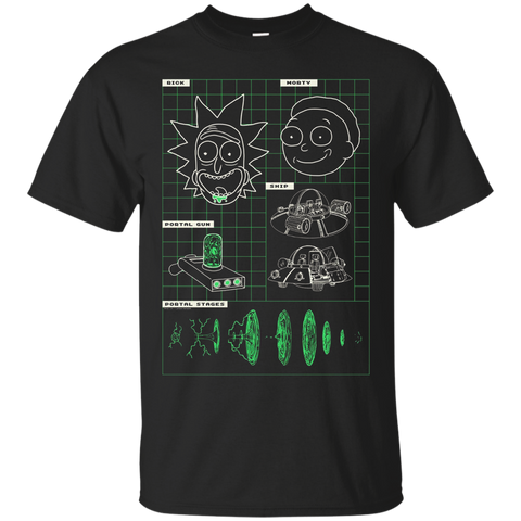 Rick & Morty Blueprint Of Gadgets_Black