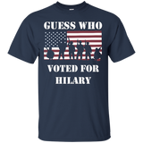 I Stand For The National Anthem Tshirt - Hilary Voters Kneel_black