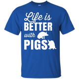 Life Is Better With Pigs Funny Gift T-shirt