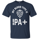 My Blood Type is IPA+ Funny Beer Drinker Gift_Black