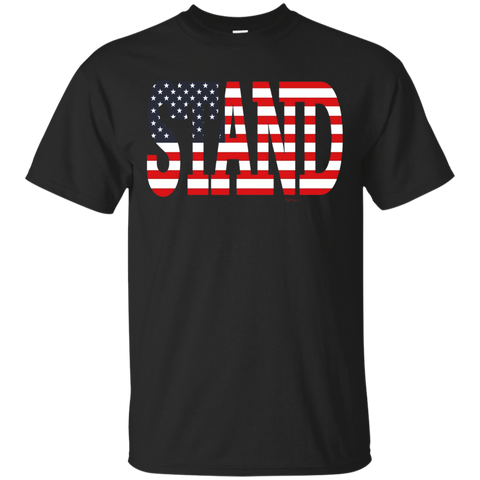 American Flag Stand For The Anthem T Shirt_black=