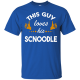 This guy loves his Scnoodle fun T shirt_Black