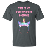 This Is My Cute Unicorn Costume T-Shirt_Black