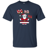 Retro Santa Ho Ho Ho Shirt, Cute Funny Christmas Gift_Black