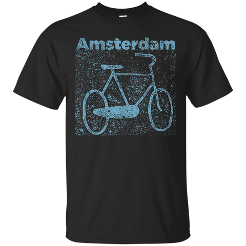 Amsterdam Bike Parking Stone Print Shirt_black=