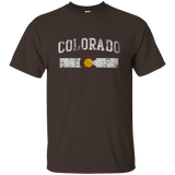 Retro State of Colorado Flag Shirt_Black