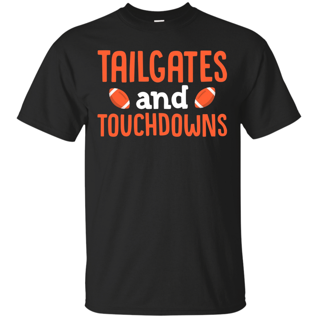 Tailgates and Touchdowns ,Fun Football T shirt_Black