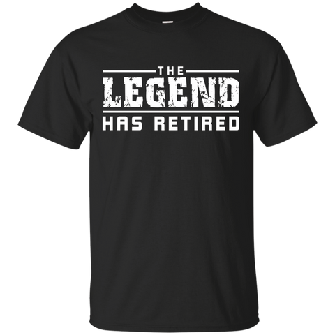 The Legend Has Retired Funny T-Shirt_Black