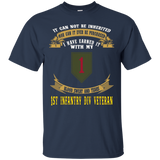 1st Infantry Division Veteran - Forever The Title Tshirt_black=