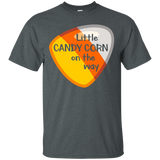 Little Candy Corn On The Way T-shirt Candy Corn Baby Lover_black=