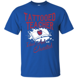 Tattooed Teacher T-Shirt Tattoo Gift_Black