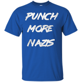 Punch More Nazis T-Shirt Mens & Womens Sizes_Black