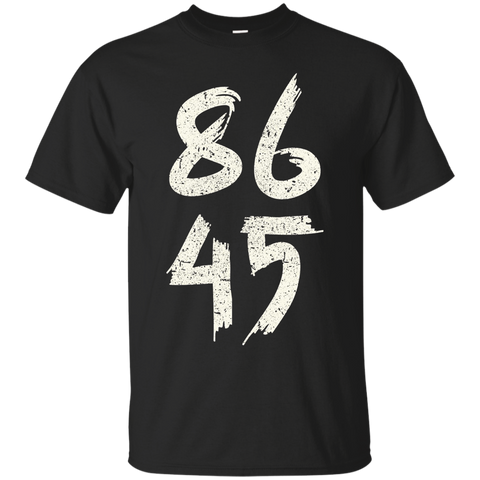 86 45 Impeach Trump Anti-trump T-shirt_black=