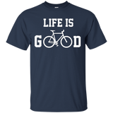 Life Is Good Shirt Bicycle T Shirt T-shirt Tee Shirt Gift
