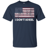 I Don't Kneel American Flag Patriotic Usa T-shirt_black=