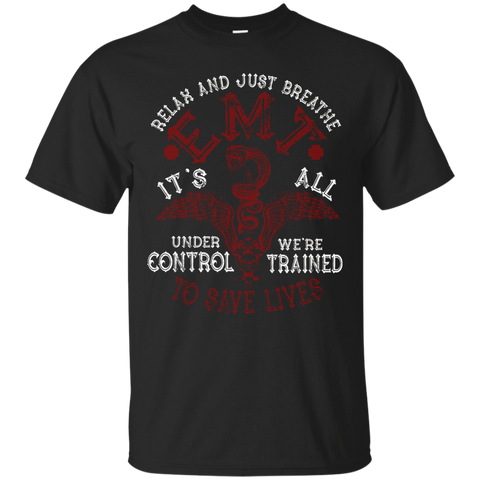 Relax And Just Breathe EMT T Shirt_Black