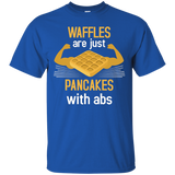 Waffles Are Just Like Pancakes With Abs Food Lover T-shirt_Black