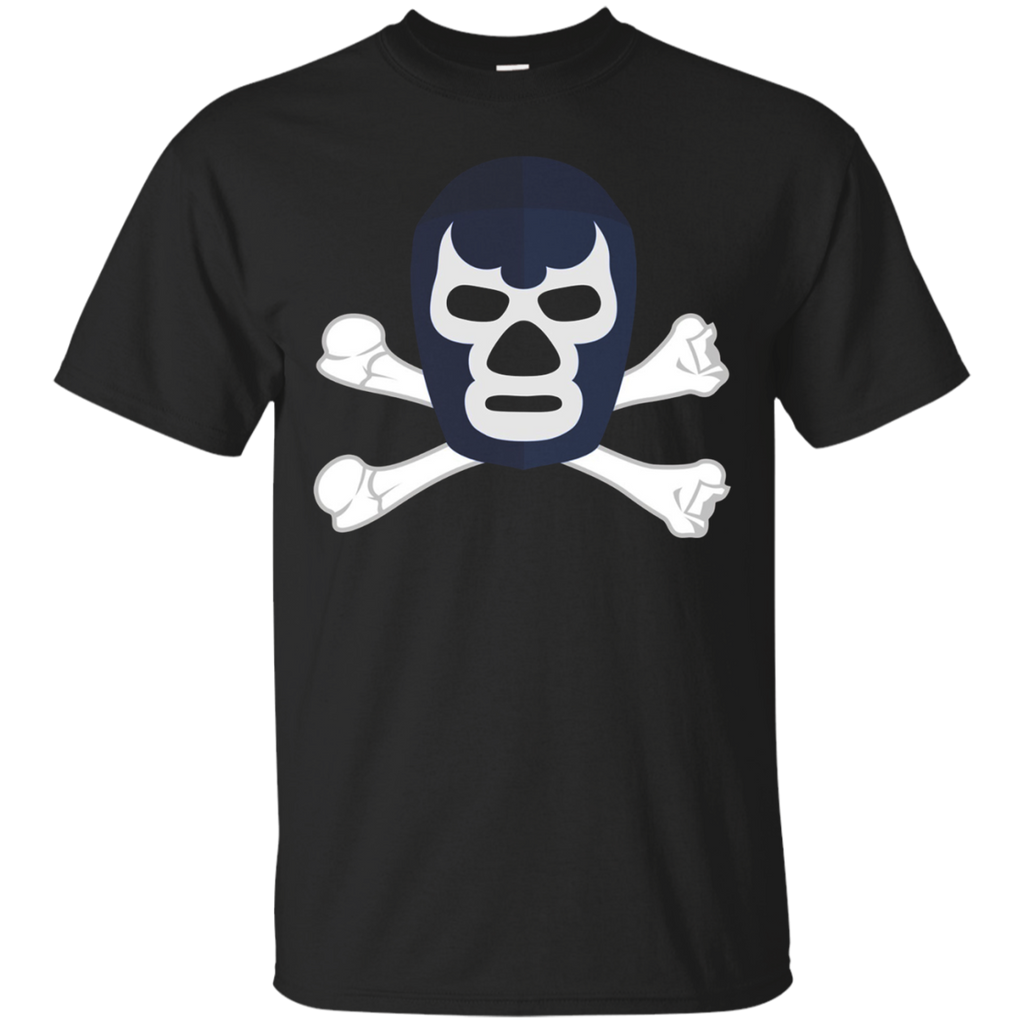 Lucha Libre Blue Mask Cross Bones Mexican Wrestler