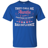 They Call Me Auntie Because Partner In Crime T Shirt_black