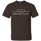 Resistance is Futile funny resistor t-shirt_Black