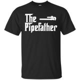 The Pipe Father Funny Plumber Plumbing T Shirt Gift_Black