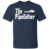 The Pipe Father Funny Plumber Plumbing T Shirt Gift_Black