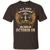 The Best Are Born On October 6th T-Shirt Libra Zodiac_Black