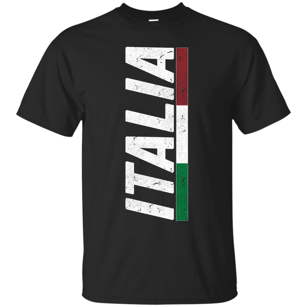 Italy T-shirt Italian Flag Distressed Tee I Love Italia Blue