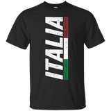 Italy T-shirt Italian Flag Distressed Tee I Love Italia Blue