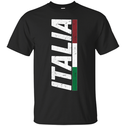 Italy T-shirt Italian Flag Distressed Tee I Love Italia Blue