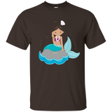 Cute Unique & Trendy Mermaid & Pearls Art T-shirt & Gift_navy