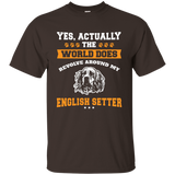 The World Arounds My English Setter T-Shirt_Black