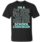 School counselor shirt_Black