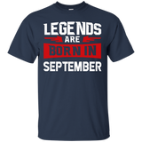 Legends Are Born In September T-shirt - Birthday Tshirt