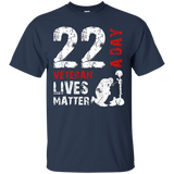 22 A Day Veteran Lives Matter T-shirt - Veterans Day Shirt_black