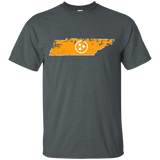 Orange Tennessee State Shirt 3 White Stars of the Flag Tee_Black