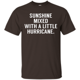 Sunshine Mixed With A Little Hurricane Sarcastic Funny Shirt_black=