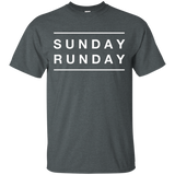 Sunday Runday Gym Workout Run T-Shirt_Black