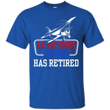 Cool T Shirt For Air Force. Retirement Gifts For Grandad_black