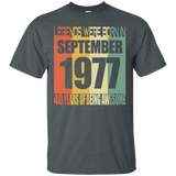 Legends Born In September 1977 T-shirt 40th Birthday Gifts