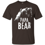 Papa Bear Best Dad TShirt Fathers Day Father Pop Gift_Black
